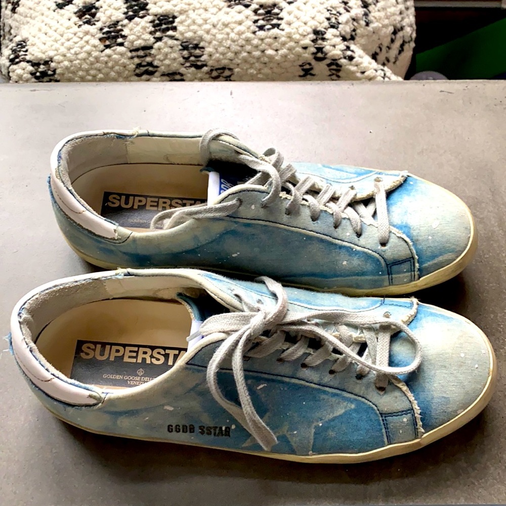 Golden Goose GGDB Superstar Bleached Denim Sneaker